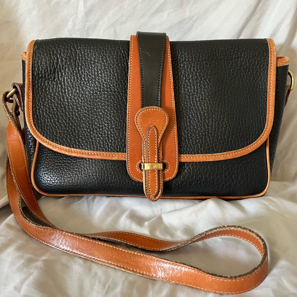 Dooney & Bourke black and brown genuine leather purse